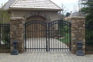 Custom Double Swing Arched Gate