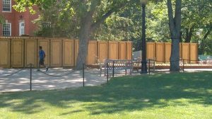 Decorative Plywood Temporary Screen Fence