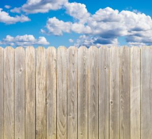 wooden privacy fence