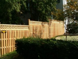 residential wood fence