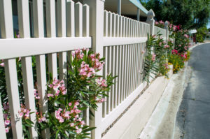 new home fence increases curb appeal