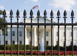 Metal fence at the White House