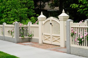 Wood fence